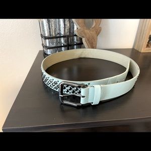 Super pretty baby blue studded belt